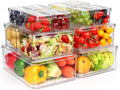 14 Pack Fridge Organizer Bins for Kitchen and Pantry Storage