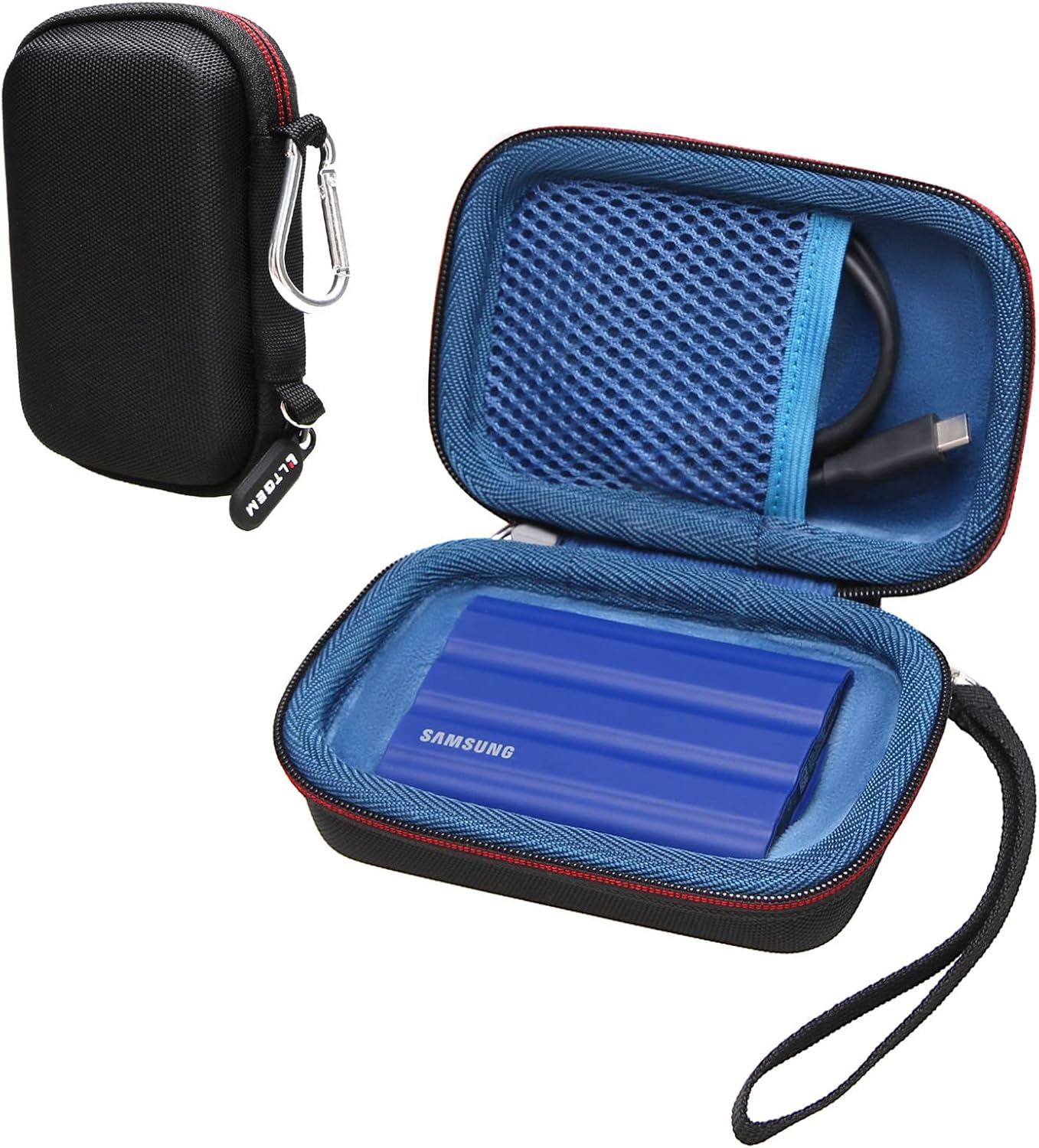 Shockproof EVA Case for Samsung T7 SSDs, Blue