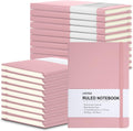 20 Pack Journals for Writing College Ruled Notebooks - Bulk Pink