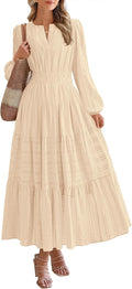 BTFBM Long Sleeve Casual Dress for Women - Autumn 2025 Edition