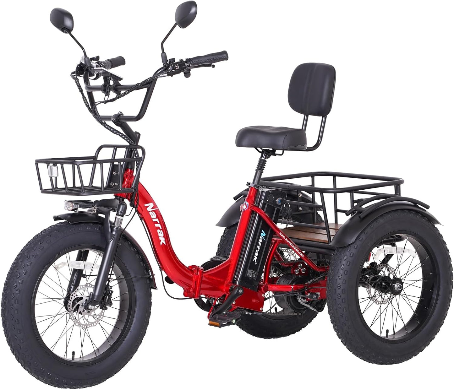 Electric Tricycle for Adults with 750W Motor and Fat Tires