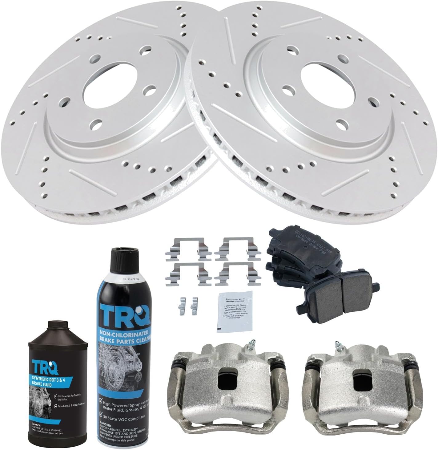 TRQ Front Performance Brake Pad & Rotor Kit for Pontiac G5