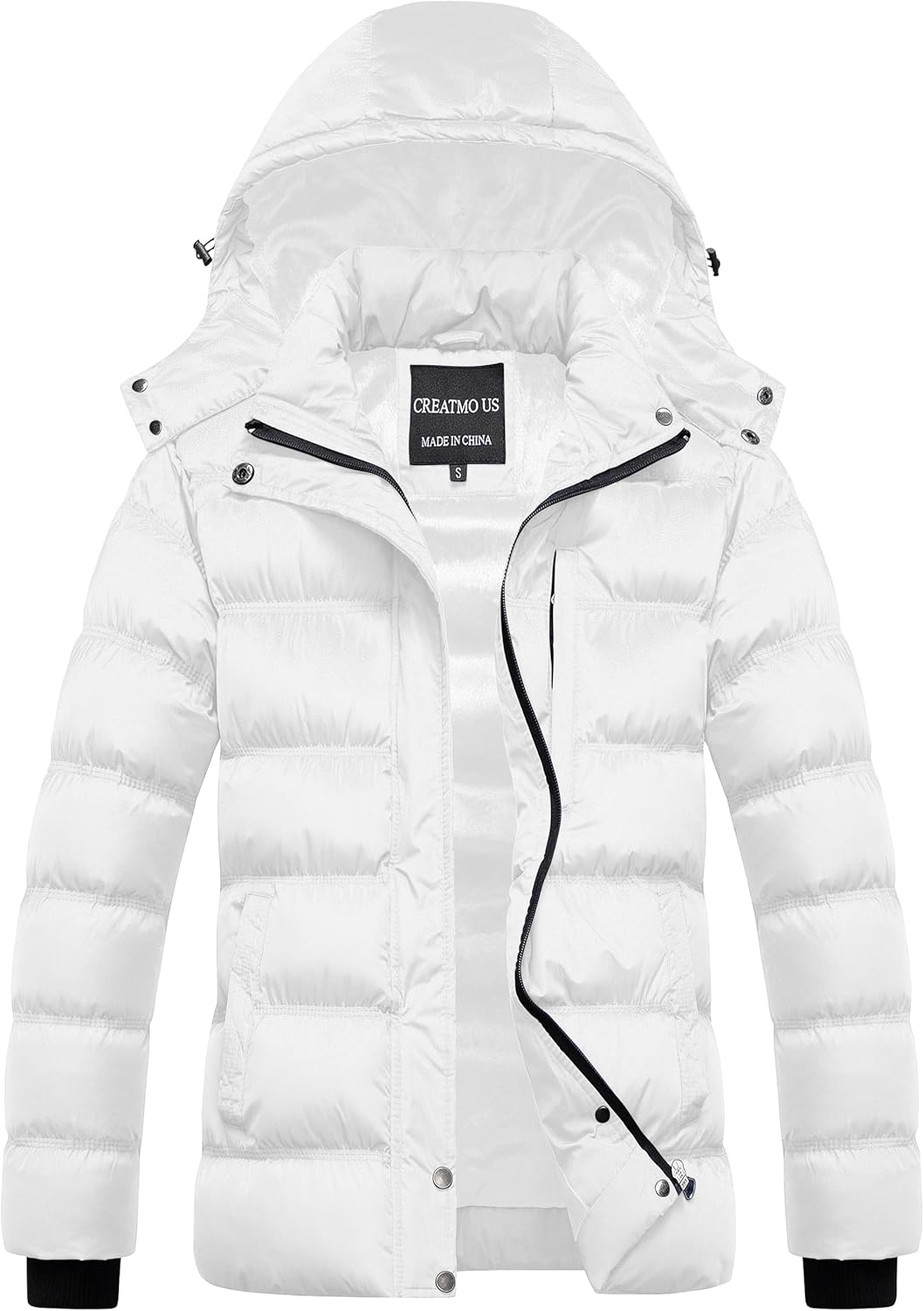 CREATMO US Women's Warm Winter Coat Waterproof Ski Jacket