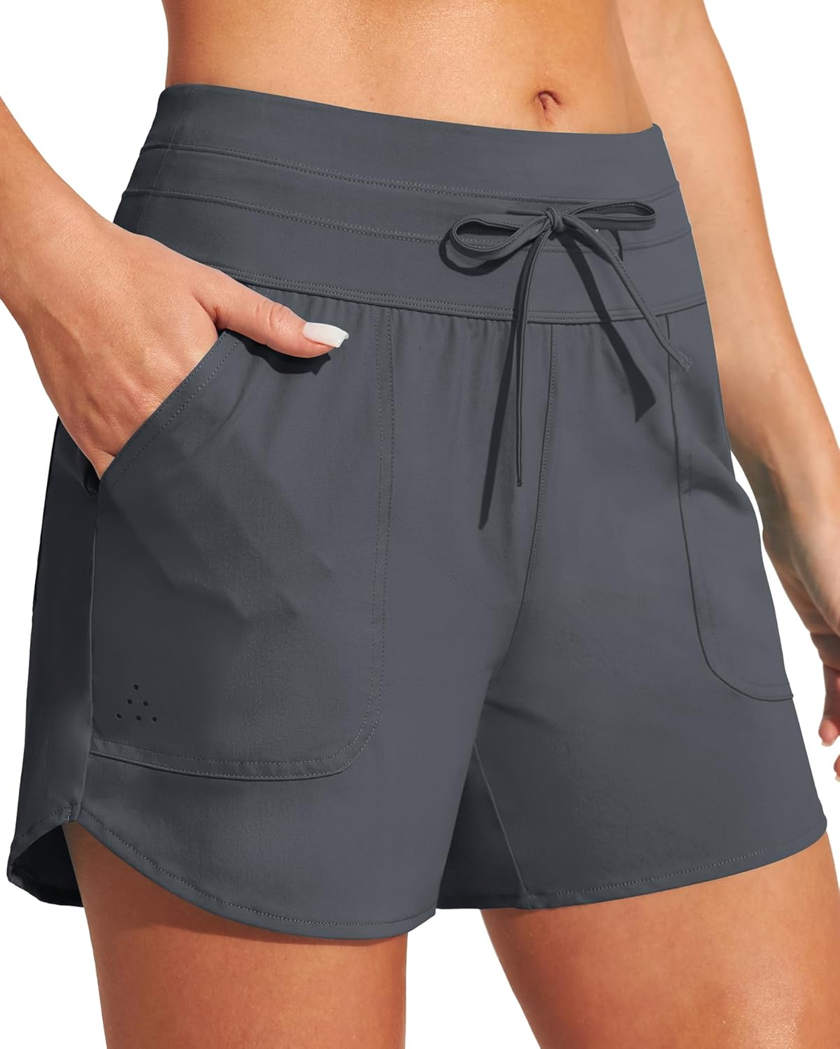 IUGA Womens 5in Swim Board Shorts for Beach Fun and Style