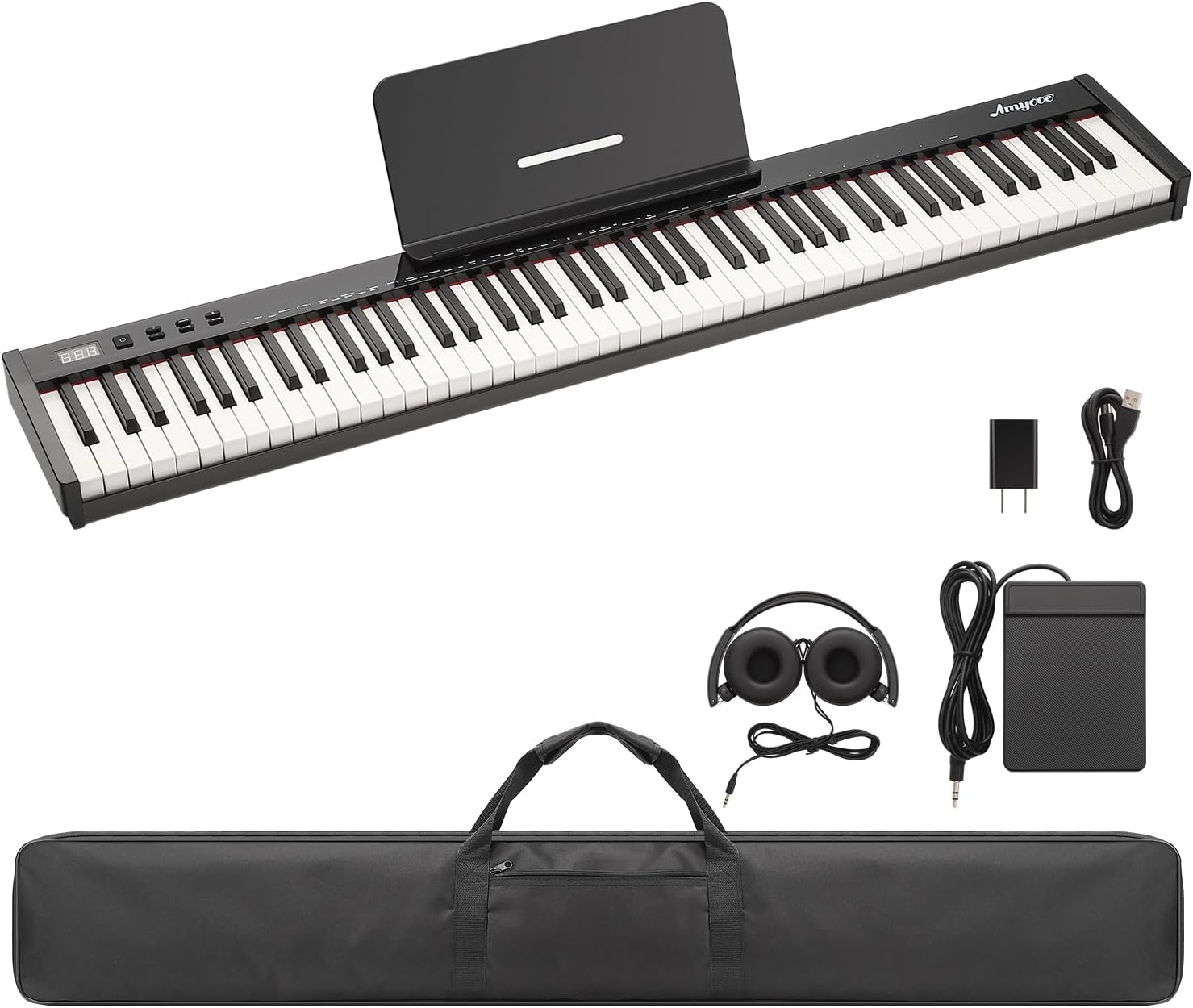 Senfot Portable Digital Piano Keyboard 88 Keys for Musicians