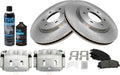 Front Brake Pad & Rotor Kit with Calipers and Chemicals - Direct Fit