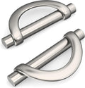 Brushed Satin Nickel Cabinet Pulls 1.26 in Hole Centers - 10 Pack