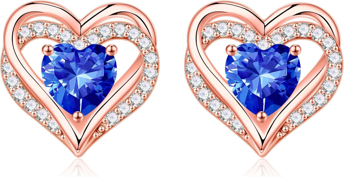 Iefil Christmas Earrings for Women - 925 Sterling Silver Gift
