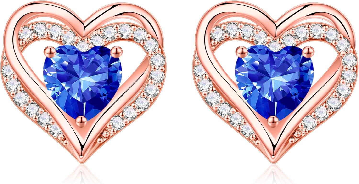 Iefil Christmas Earrings for Women - 925 Sterling Silver Gift