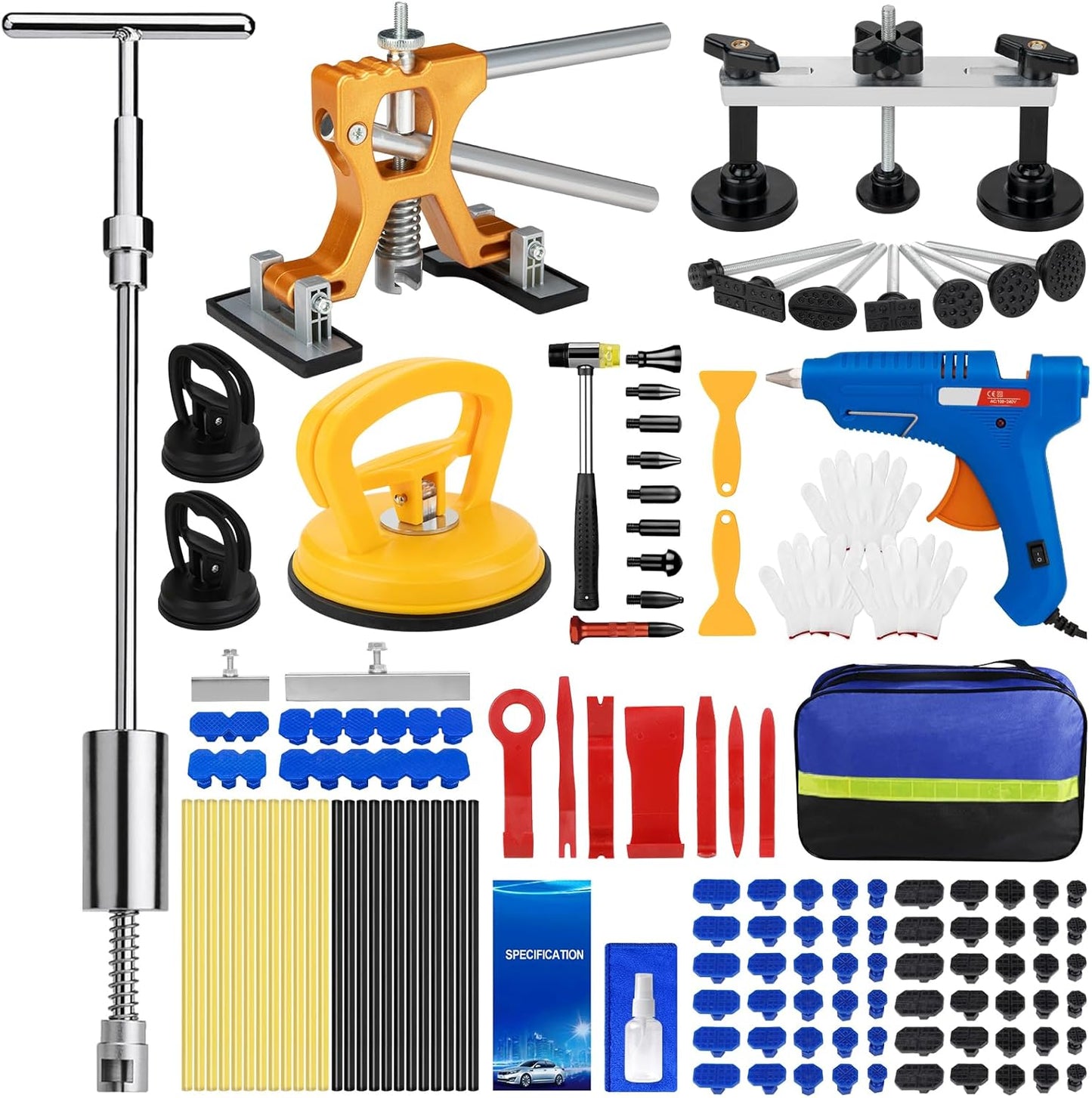 Car Dent Puller Kit for Easy Paintless Dent Repair at Home