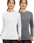 Women's UPF 50+ Sun Protection Long Sleeve Shirt - Lightweight Swim