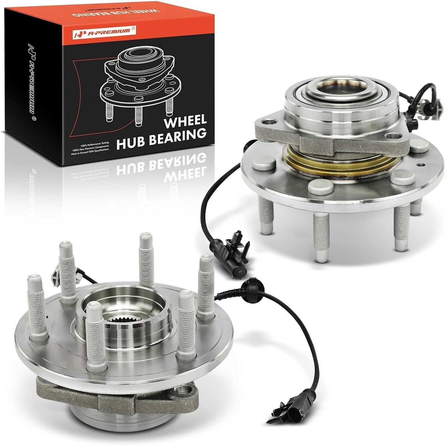 A-Premium Front Wheel Bearing Hub Assembly for 4WD Chevy Models