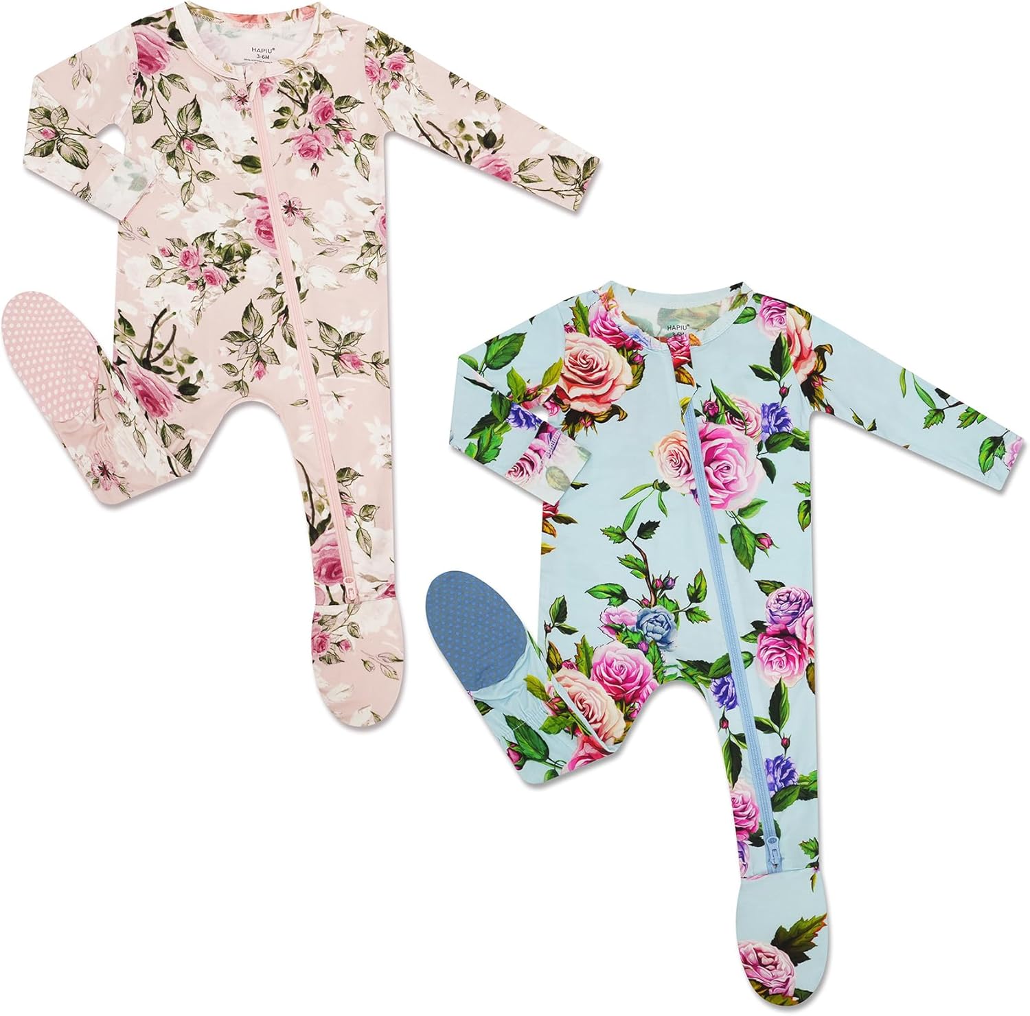HAPIU Rayon from Bamboo Baby Footed Pajamas for Comfort