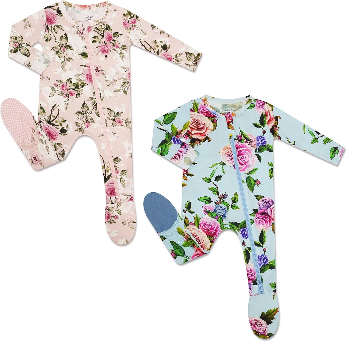 HAPIU Rayon from Bamboo Baby Footed Pajamas for Comfort