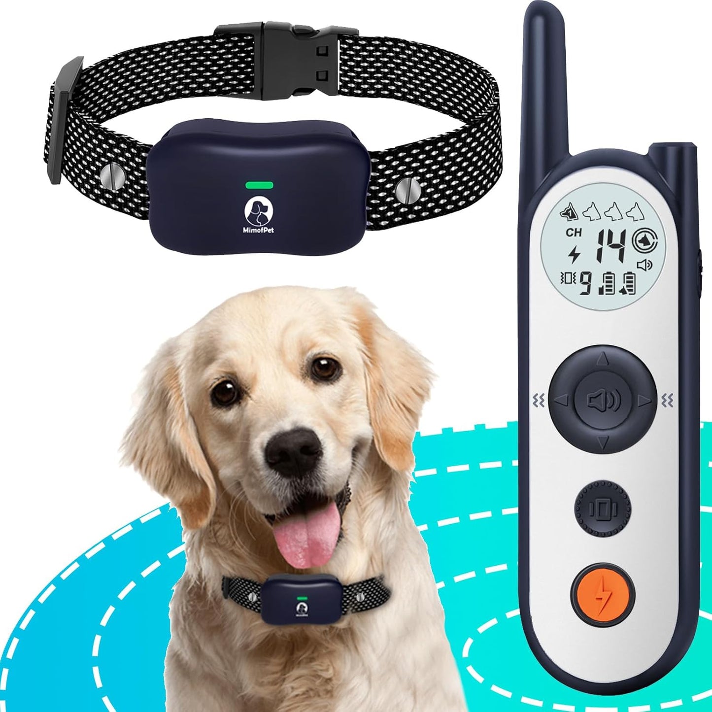 Wireless Dog Fence: 3500FT Range, 185 Days Standby Time, Waterproof