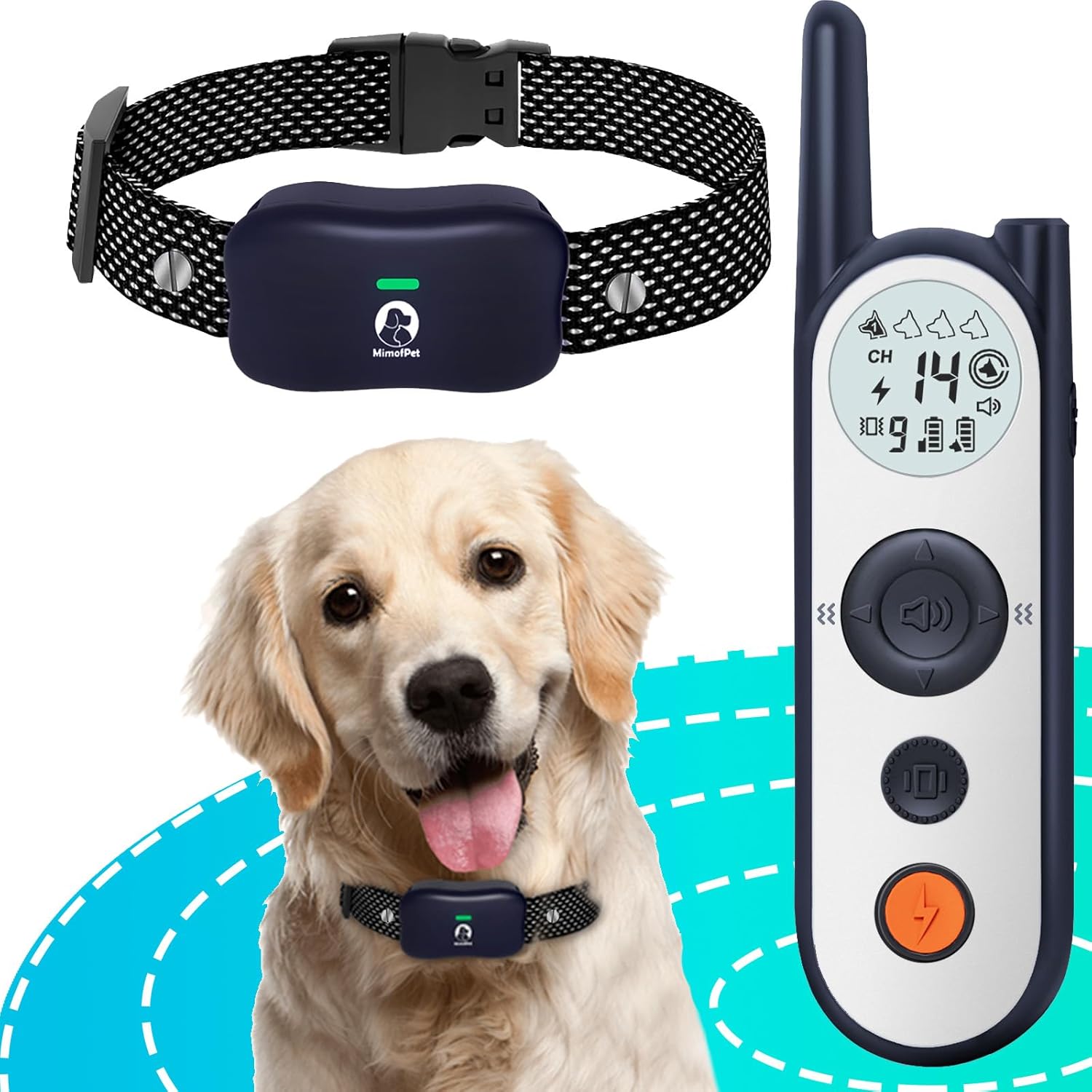 Wireless Dog Fence: 3500FT Range, 185 Days Standby Time, Waterproof
