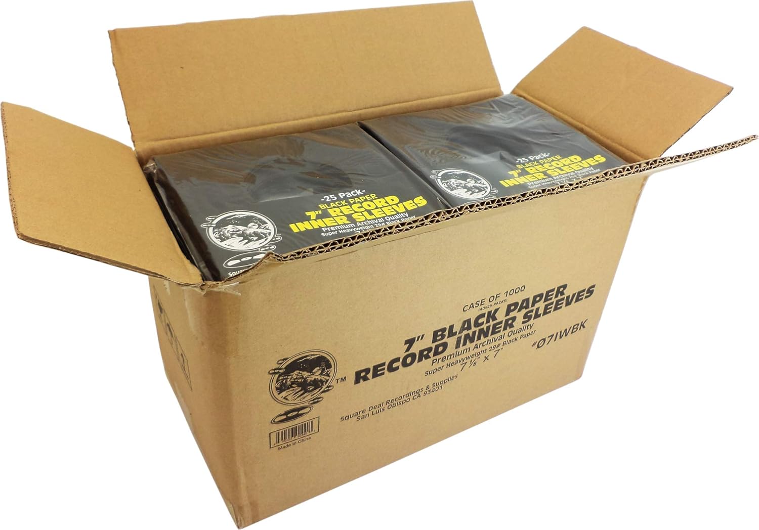 7in Vinyl Record Inner Sleeves - Archival Quality Set of 1000