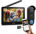 Wireless Video Doorbell with 7ft Touch Monitor - 1080P HD