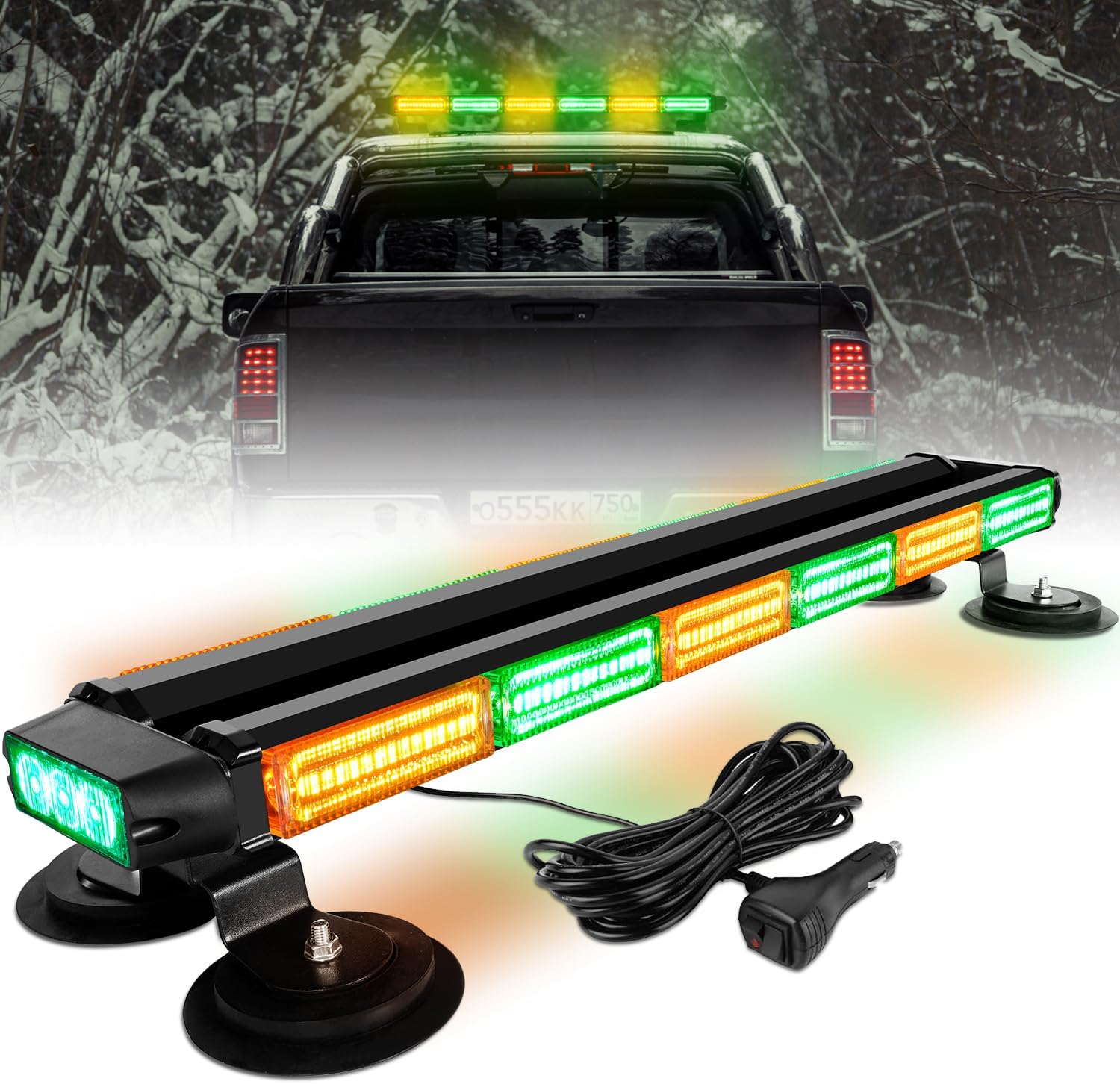 ASPL 26inch LED Rooftop Emergency Strobe Light Bar for Safety