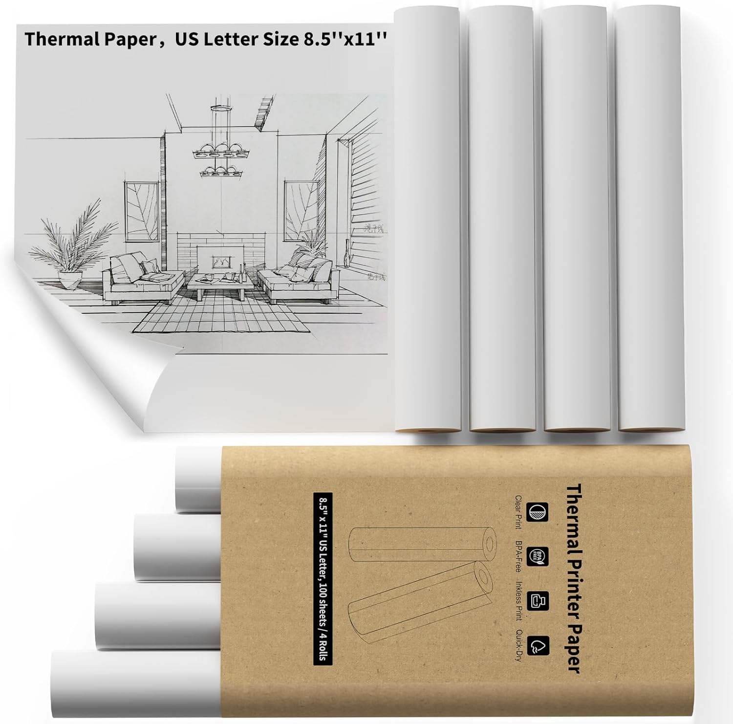 Advance Thermal Printing with NefLaca 8.5x11 Inch Paper