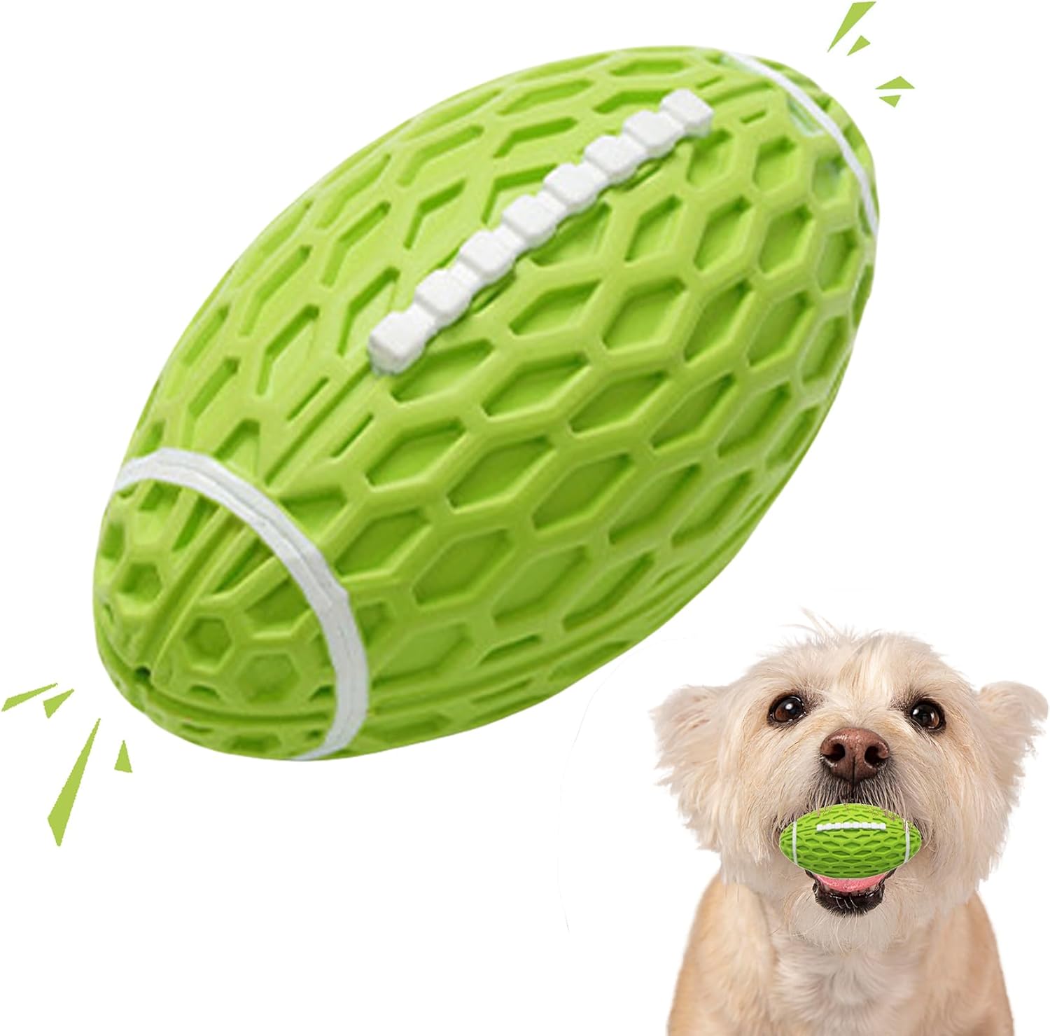Durable Squeaky Dog Football Toy for Small Dogs