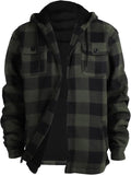 Winter Heavy Sherpa Lined Fleece Plaid Jacket Men Plus Size - Warm you