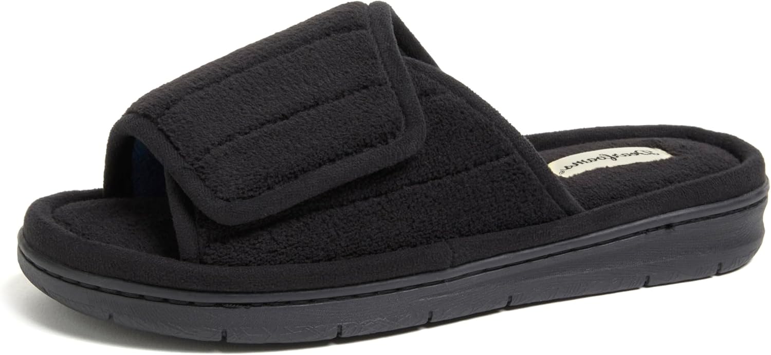 Adjustable Indoor/Outdoor Memory Foam Slide Slipper for Women