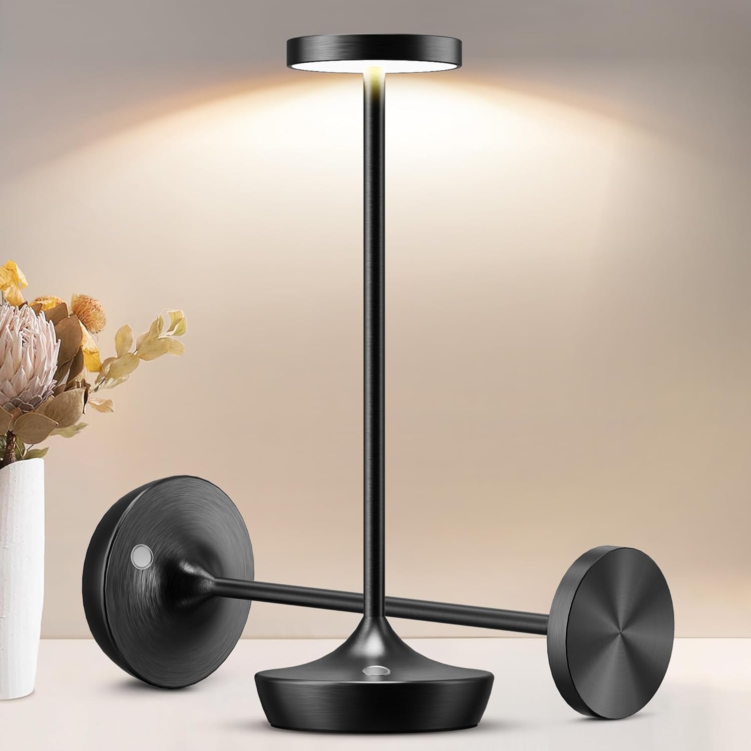 Portable Waterproof Table Lamp with Touch Dimming for All Settings