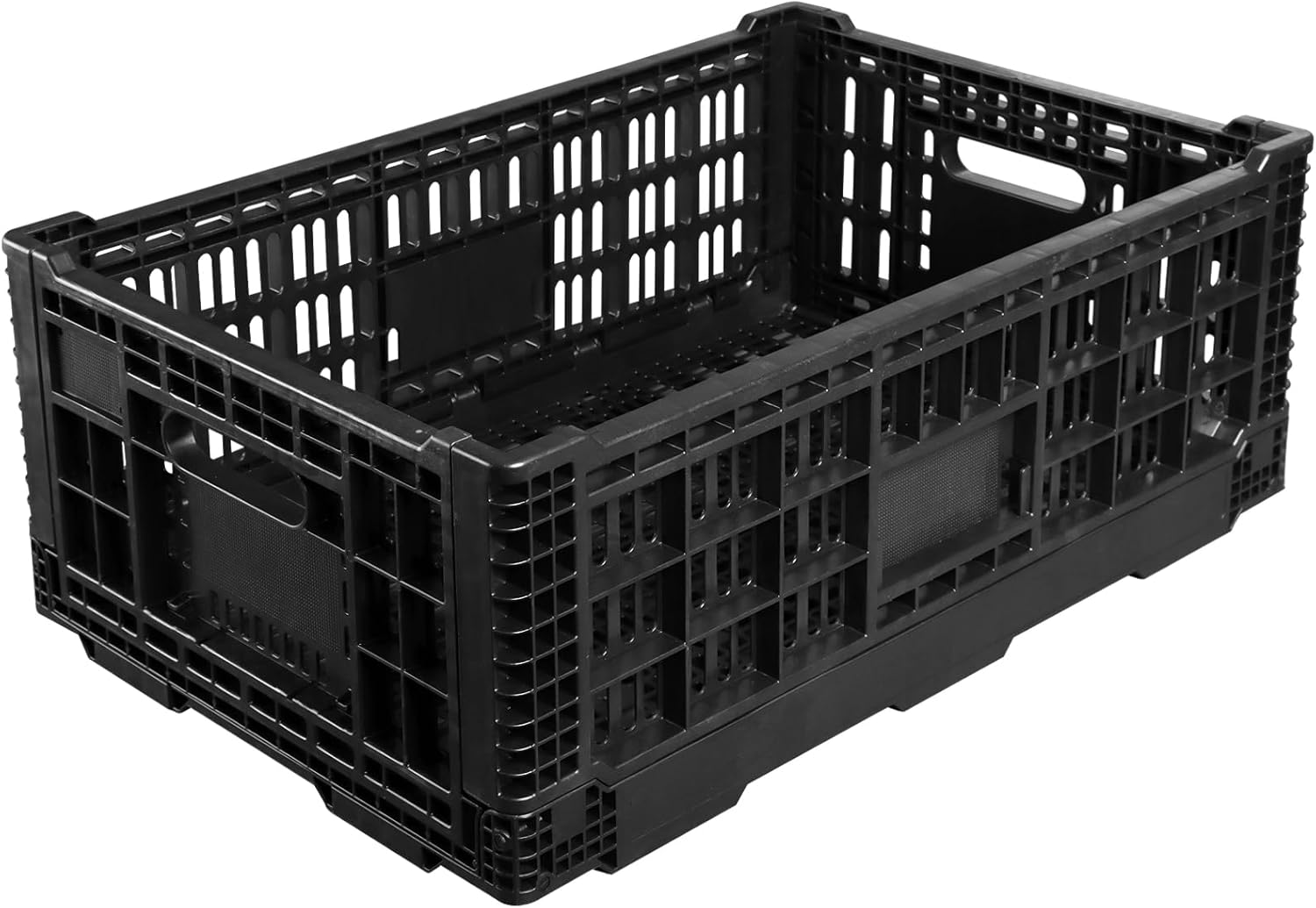 Collapsible Storage Bin Container for Heavy Duty Use and Space Saving