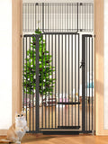 71 in Extra Tall Cat Gate 29.5-40.6 Wide with Small Cat Door - No