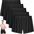 IGOLUMON Mens Bamboo Rayon Boxer Shorts 5 Pack - Cool, Relaxed Fit