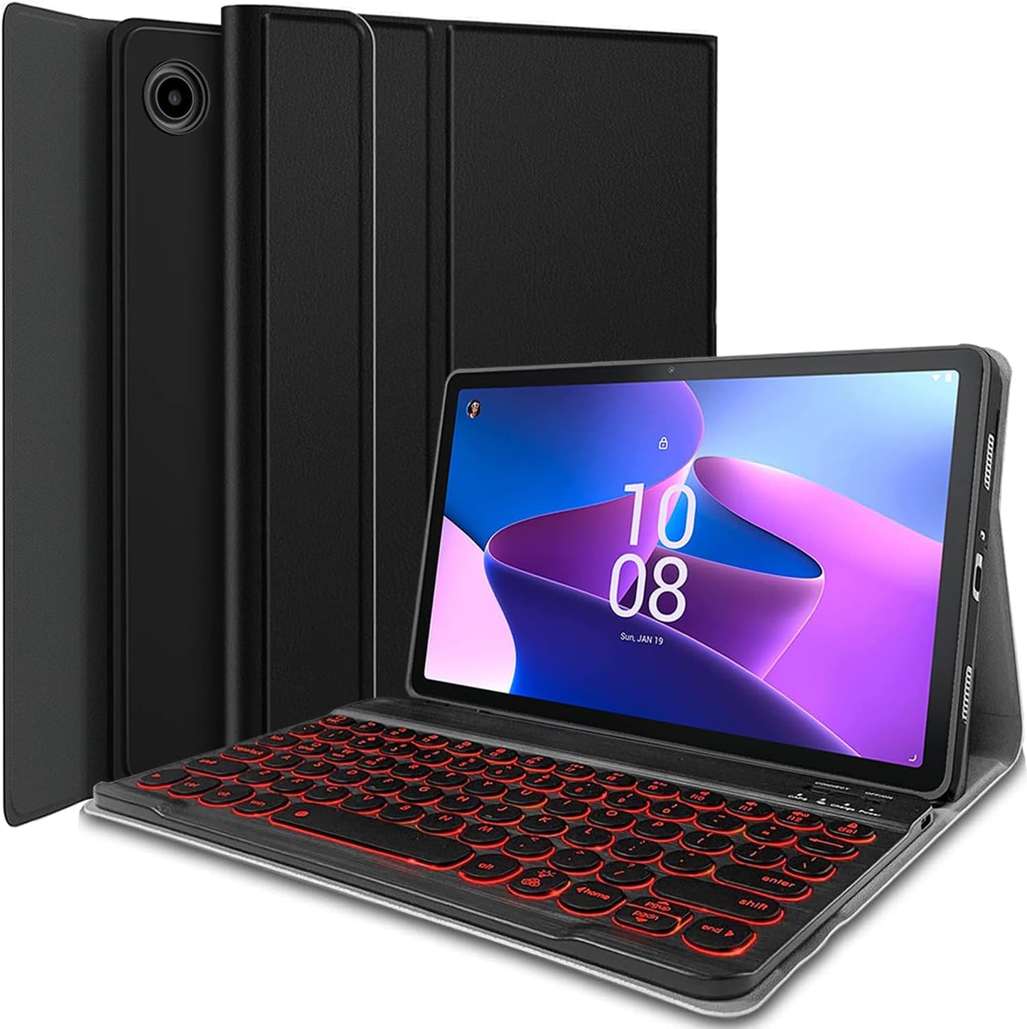 Backlit Keyboard Case for Lenovo Tab M10 Plus 3rd Gen 10.6 in