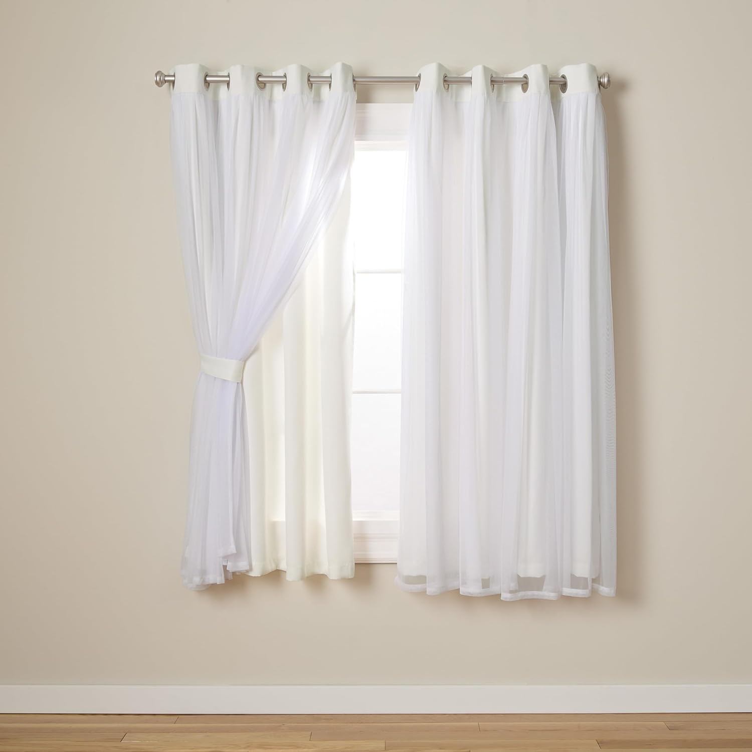 Talia Double Layer Indoor Curtains for Light Control and Style