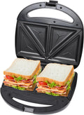800W Sandwich Maker: Double-Sided Heating, Non-stick Plates, Easy Clean - Cook French Toast, Omelet, Panini!