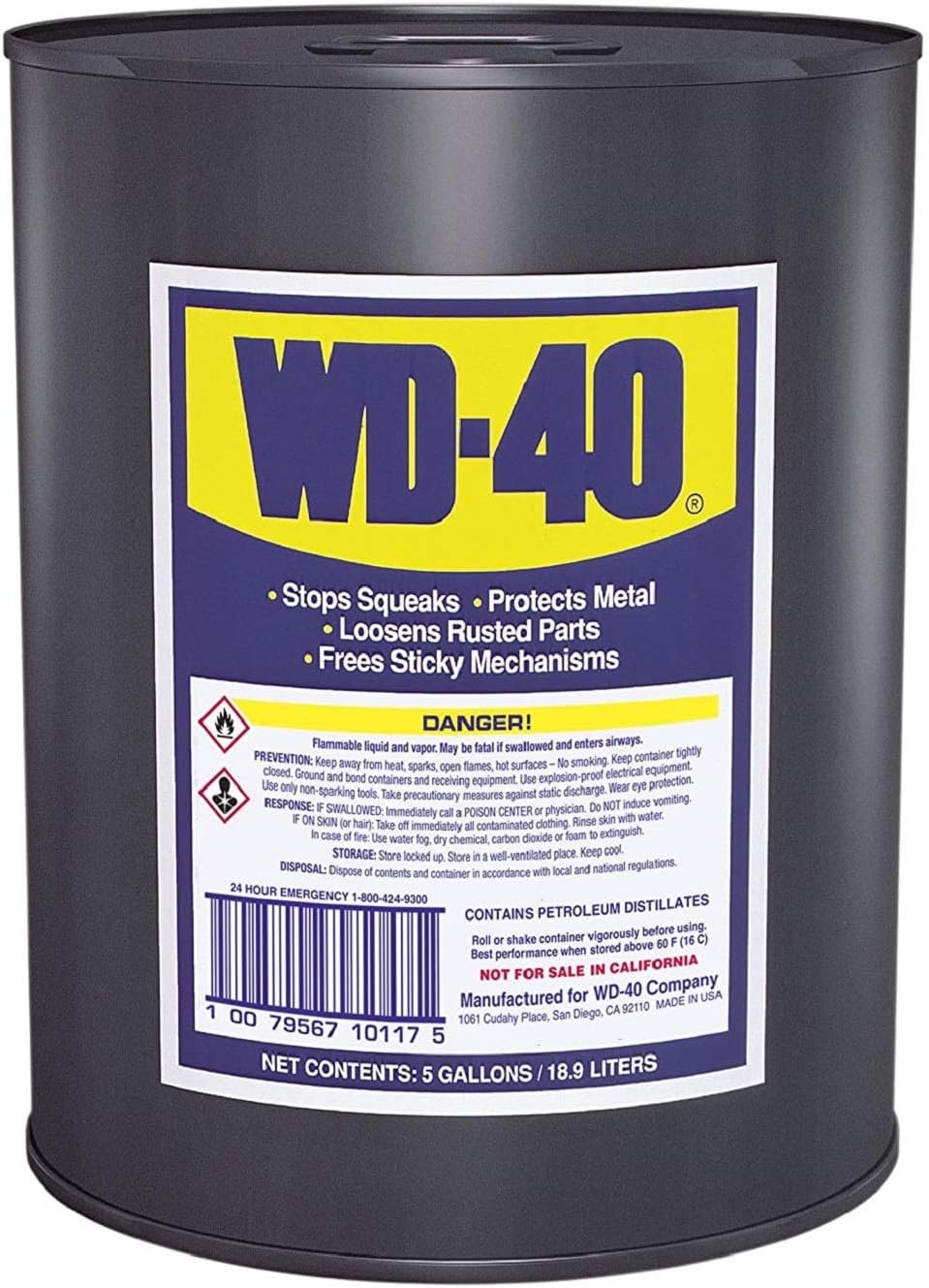 WD-40 Multi-Use Product 5 Gallon Pail for Heavy-Duty Needs