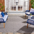 SAFAVIEH Courtyard Collection 8ft x 10ft Black Grey Area Rug