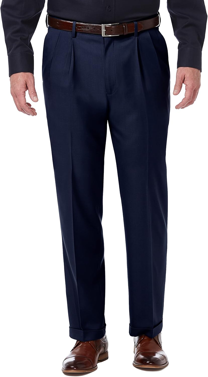 Haggar Men's Premium Comfort Classic Fit Pleat Front Pant Review