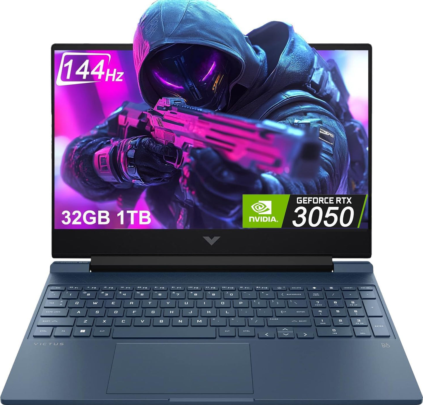 HP Victus 15 Gaming Laptop with NVIDIA RTX 3050 and 32GB RAM
