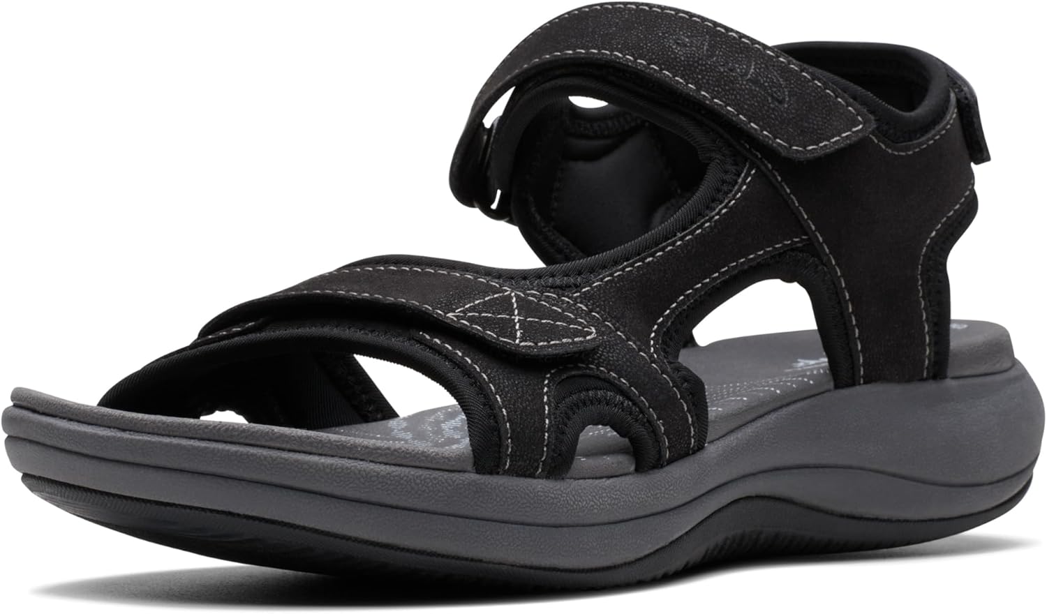 Clarks womens Mira BayFlat Sandal with Comfortable Platform Heel