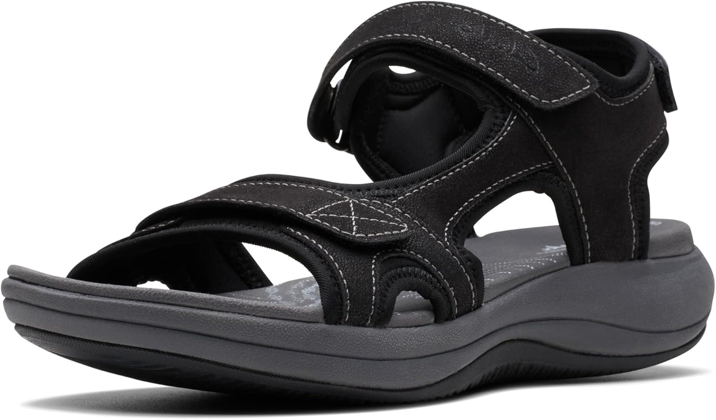 Clarks Women's Mira Bay Flat Sandals with Platform Heel Design