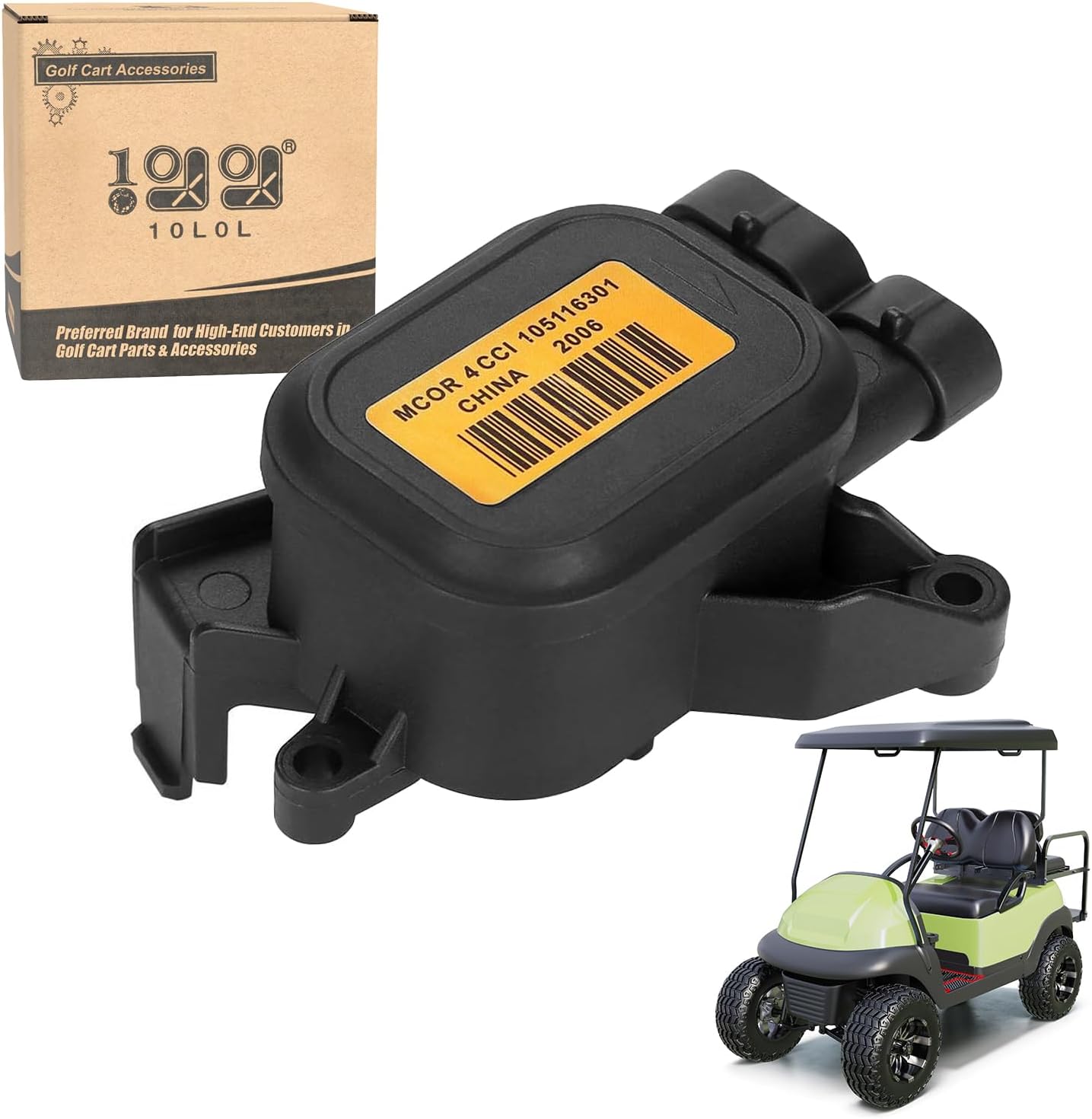 10L0L MCOR 4 Throttle Potentiometer for Club Car Golf Carts