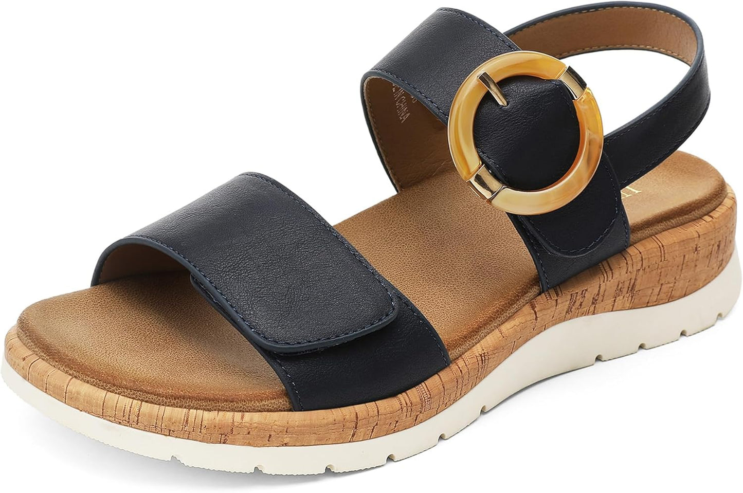 UBFEN Womens Flat Sandals with Arch Support for Comfort