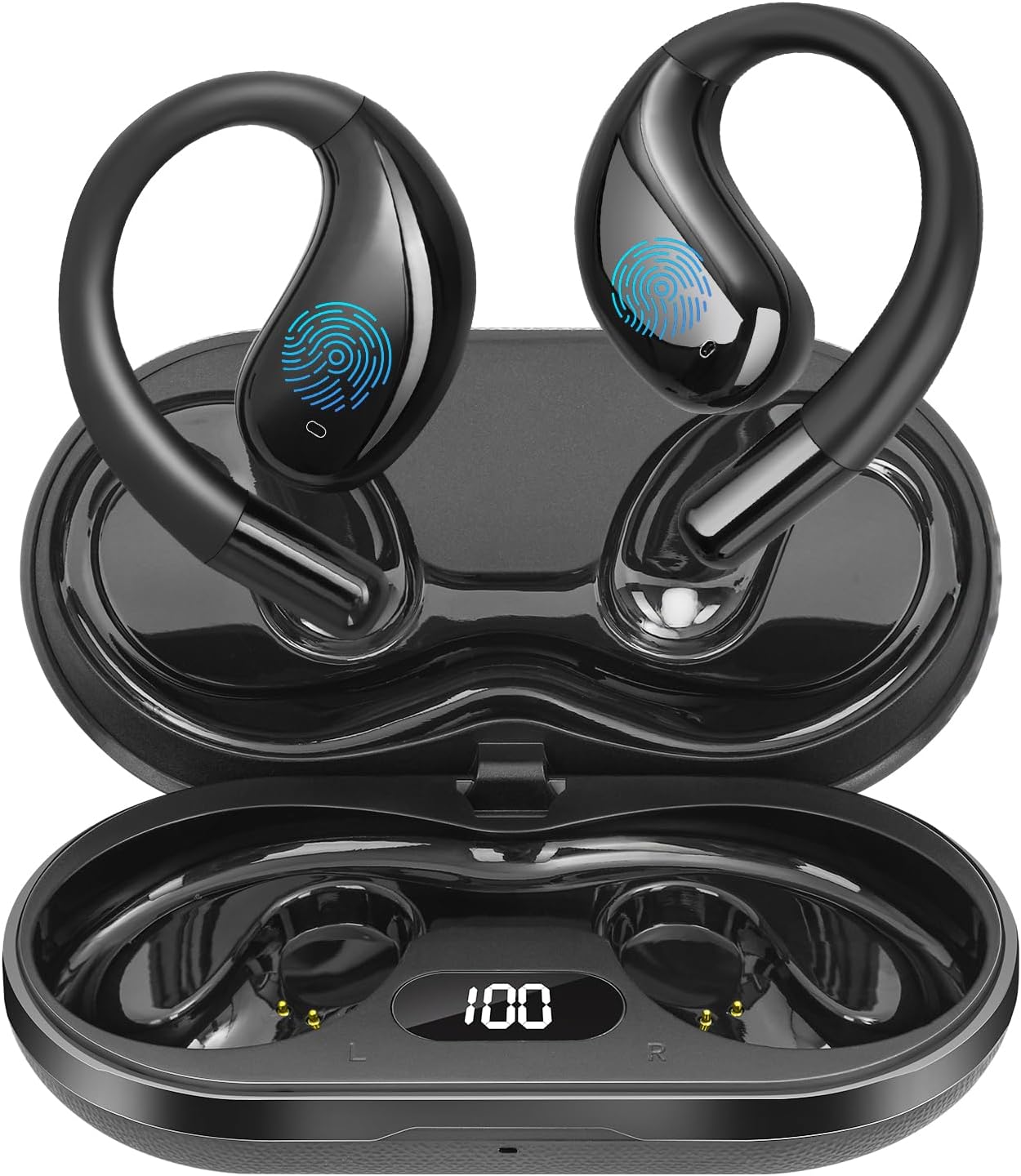 Open Ear Clip Wireless Earbuds for Running and Fitness Use