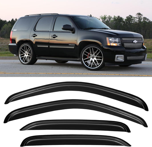 Window Rain Guards Visors for 2007-2014 Chevy Tahoe/Yukon