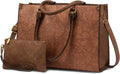 LOVEVOOK Laptop Bag for Women 15.6 in - Vintage Work Tote