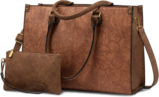 LOVEVOOK Laptop Bag for Women - Stylish 15.6 inch Tote Bag