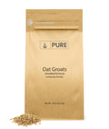 Oat Groats (10 Pound) Whole Uncut Hulless - High Protein Pantry Staple