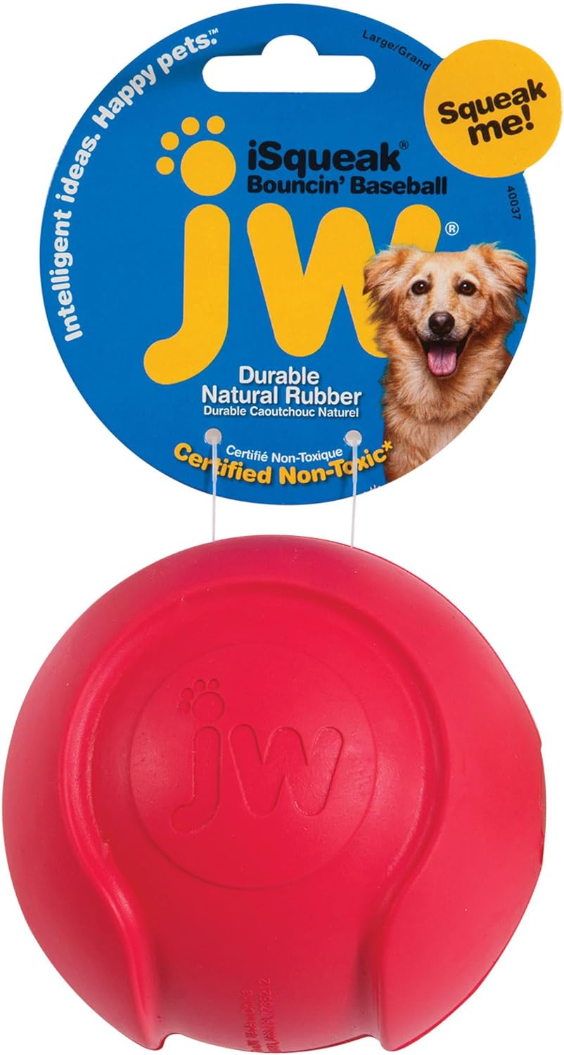 Large iSqueak Baseball Dog Toy by JW Pet