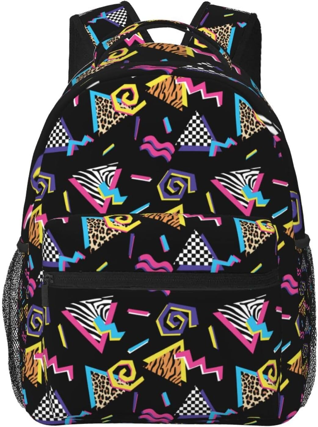 Funny 80S 90S Pattern Backpack for Casual Hiking and Travel
