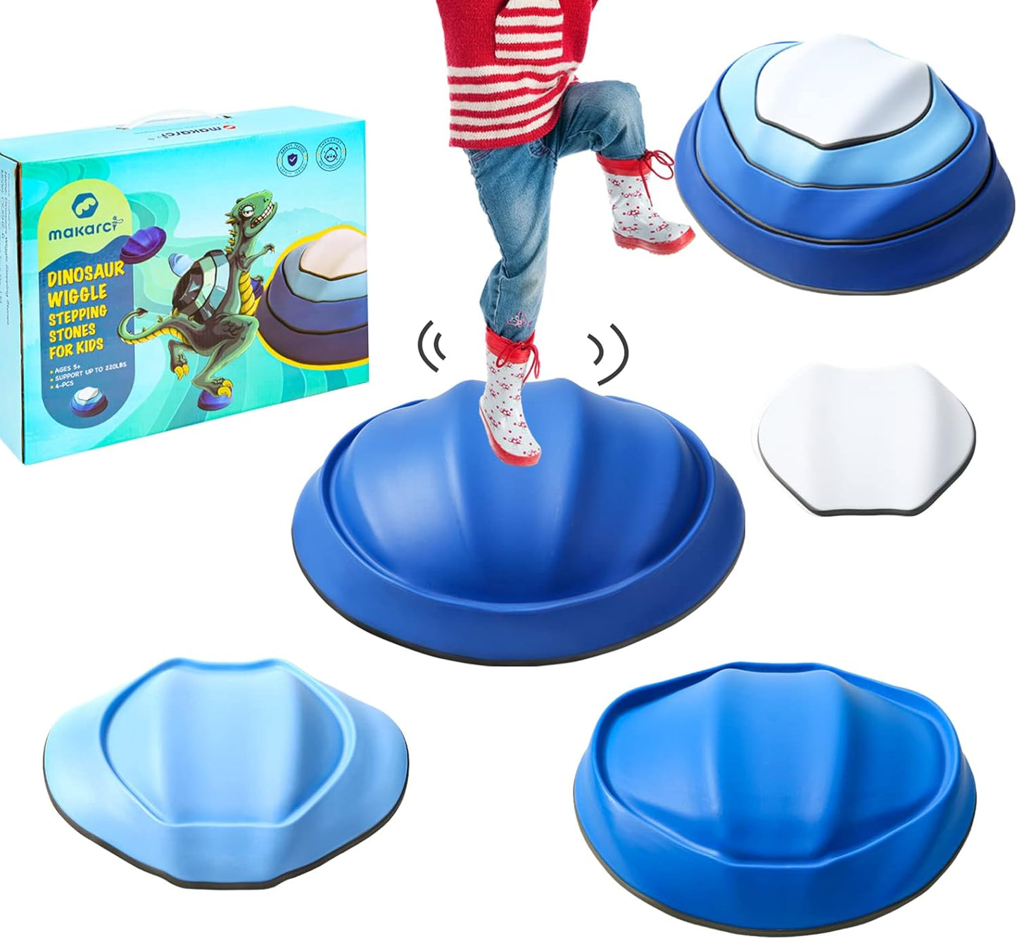 Makarci Swinging Stepping Stones for Kids - Balance Play Set
